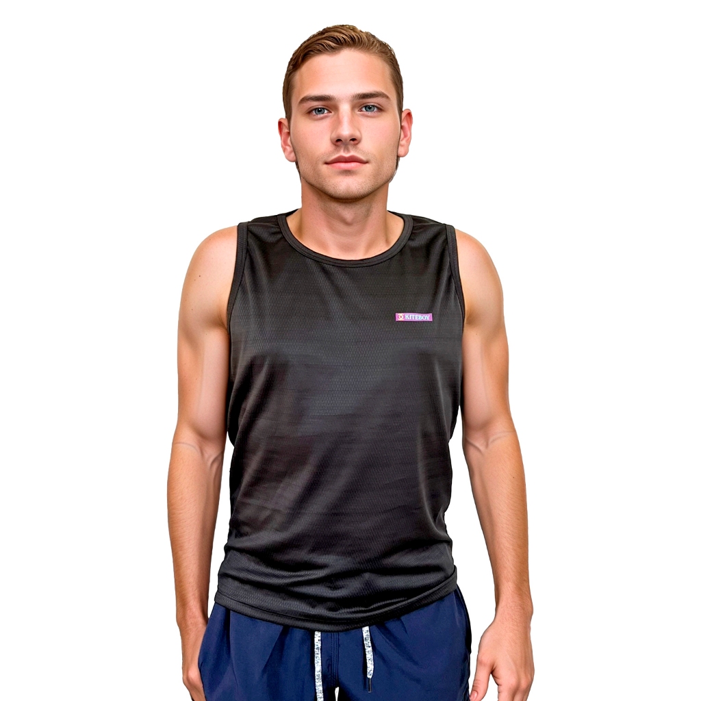 Kit 5 Camiseta Regata Masculino Dry Fit Poliéster Academia Praia Treino