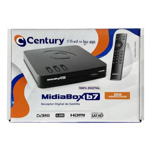 Receptor Midiabox B7 Century Midia Box B7 Hdtv Sat Regional