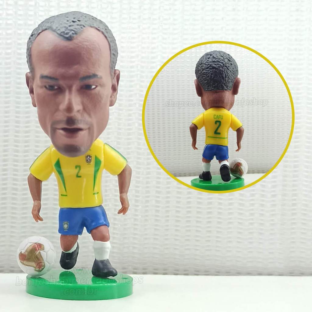 Mini Craque Cafu Brasil 2002 - Seleção Brasileira Miniatura Futebol Colecionável