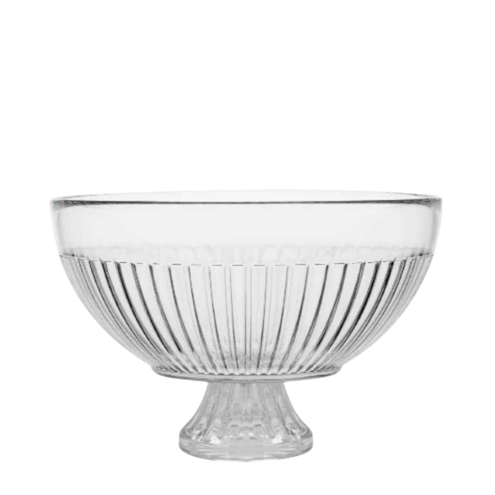 Fruteira e saladeira  de Vidro com Pé Linha Goumet Ruvolo
