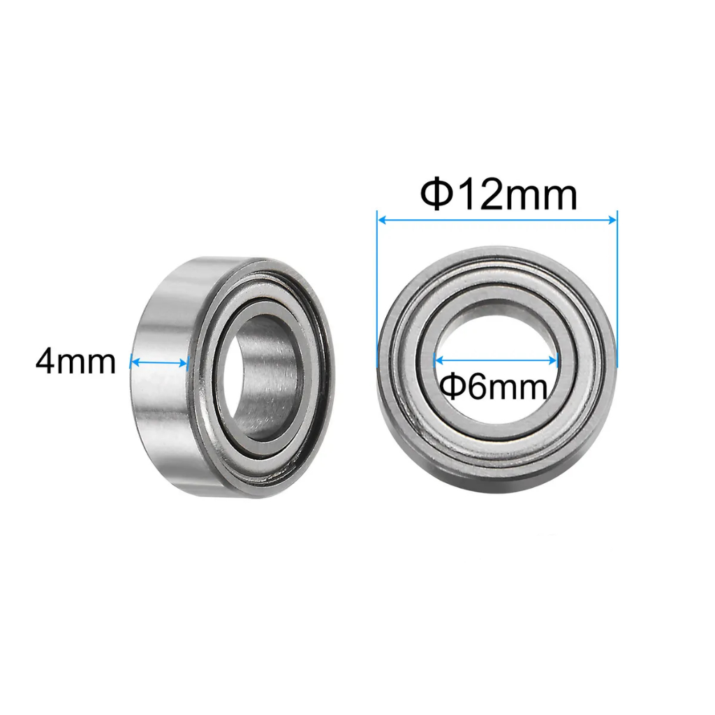 Rolamento Caneta motor elétrico Marathon / Strong / Sayeng e outras - 12mm x 6mm x 4mm