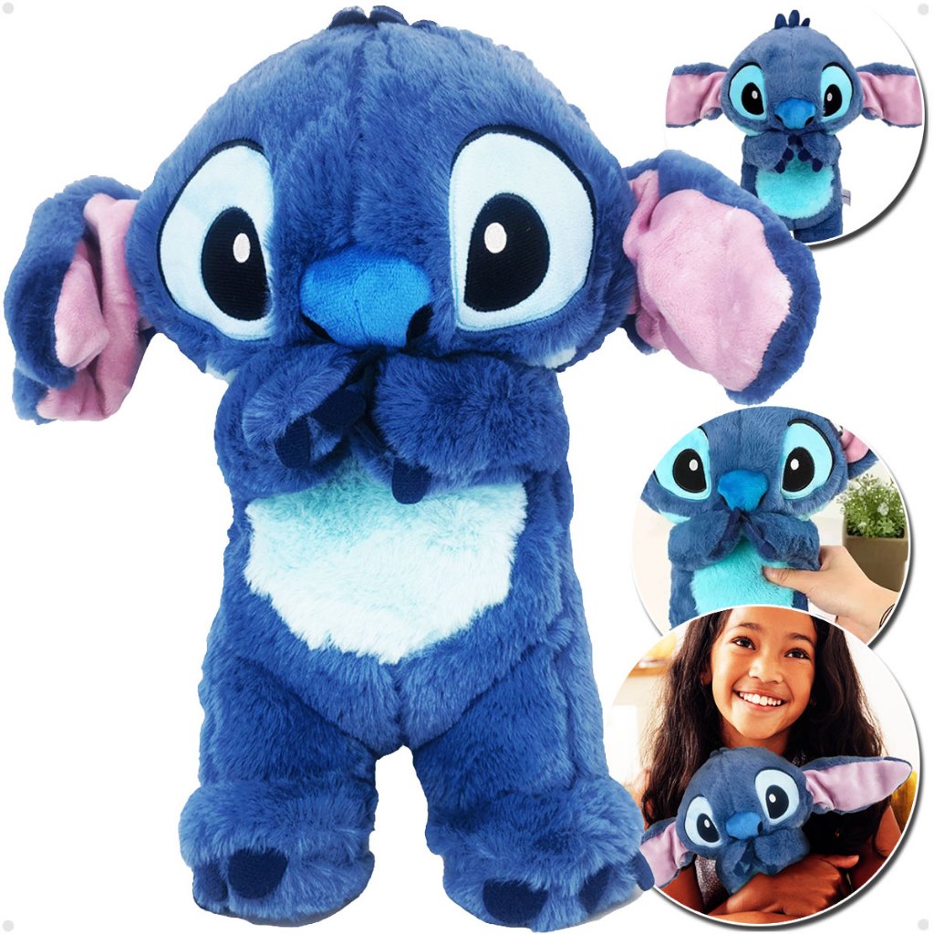 Pelúcia Stitch Grande Peek A Boo Mexe Orelhas Lilo & Stitch Disney Antialérgico