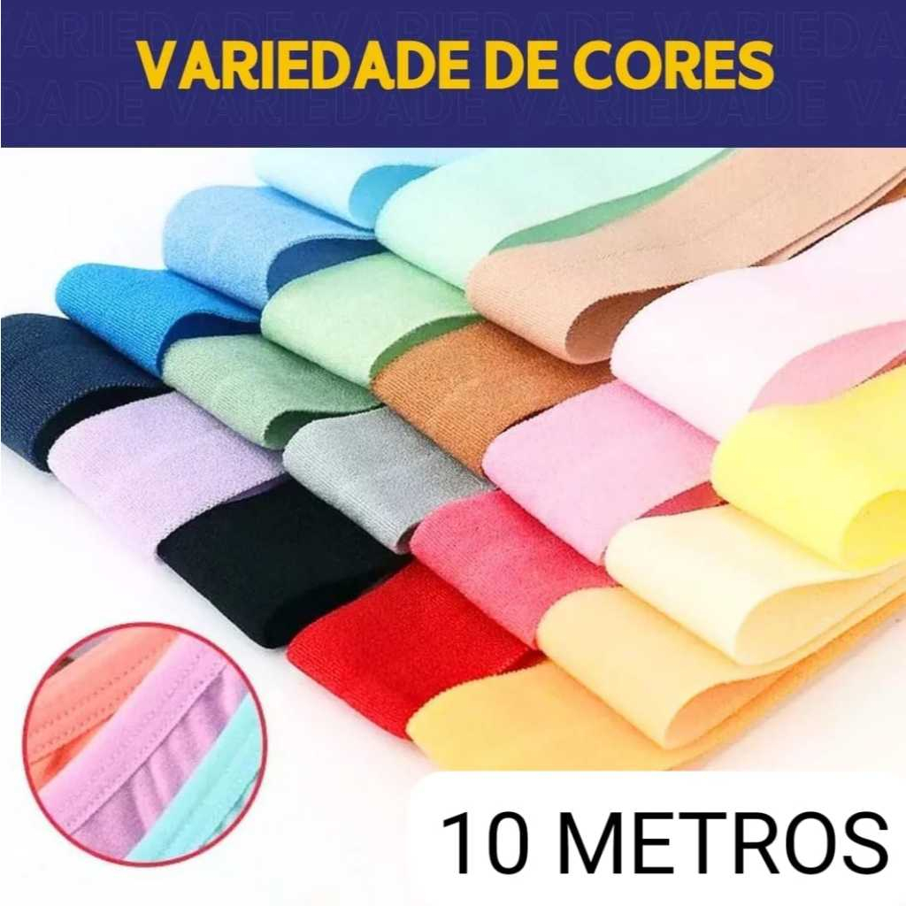 Elástico Vies Dobrável  Mexicano 16 MM  Poliamida  com 5 e 10 metros em Oferta na Shopee