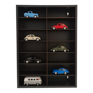Expositor Capacidade 14 Carrinhos Miniatura Escala 1:32 MDF Resistente Espaçoso Pintado em Oferta na Shopee