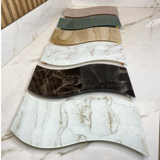 Bandeja De Vidro BASE Modelo Orgânico 26x10,5CM Bandeja Decorativa em Oferta na Shopee