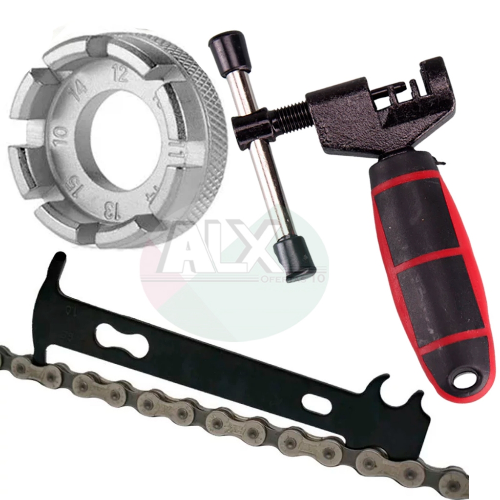 Chave Medidora Ferramenta Para Medir Desgaste De Corrente De Bicicleta + Chave Ferramenta Extrator …