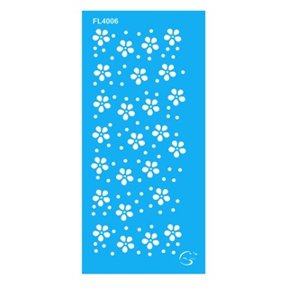 FL4006 - Margarida com Bolinha - 7x15 - Stencil Gatas Arteiras em Oferta na Shopee