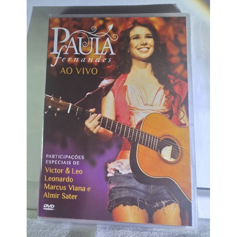 DVD  - Paula  Fernandes ao Vivo,  com participação especial: Victor& Leo, Marcus Viana e Almir Sater, original novo lacrado.