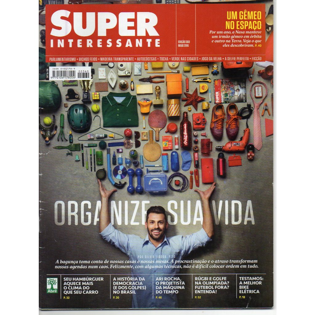 Revista Super Interessante  Organize Sua Vida - edição 360 maio 2016