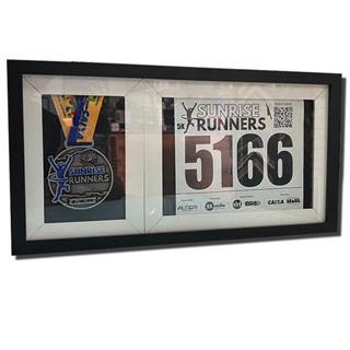 Porta Medalha E Número De Peito Premium Com Vidro em Oferta na Shopee