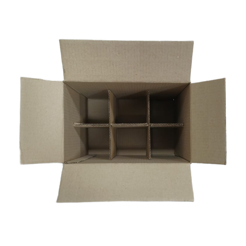 10 Caixas de Papelão Transporte de Bebida Vinho Espumante Cachaça  - 6 Garrafas em Oferta na Shopee