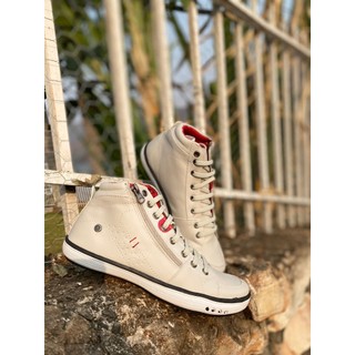 Botinha Casual Estilosa Sapatênis Masculino Couro esportivo Bota Cano Médio para casamento By Jack