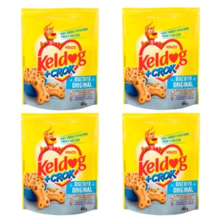 Kelco KIT Keldog + Crok Biscoito Original 900g - 4 Unidades em Oferta na Shopee