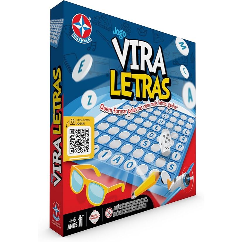 Jogo de Tabuleiro Vira Letras - Estrela 2845