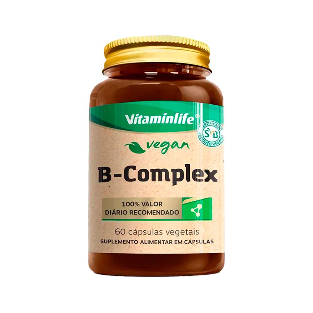 Vegan B-Complex (Vitaminas Complexo B) 60 Cápsulas Vitaminlife