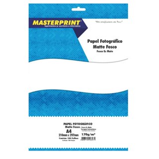 Papel Foto Matte Fosco Masterprint 170G A4 - 300 Folhas em Oferta na Shopee