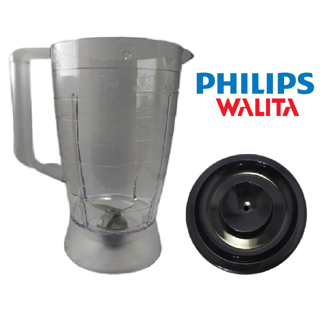 Kit Copo E Tampa RI7630 ORIGINAL Walita Preta Processador Acrilico