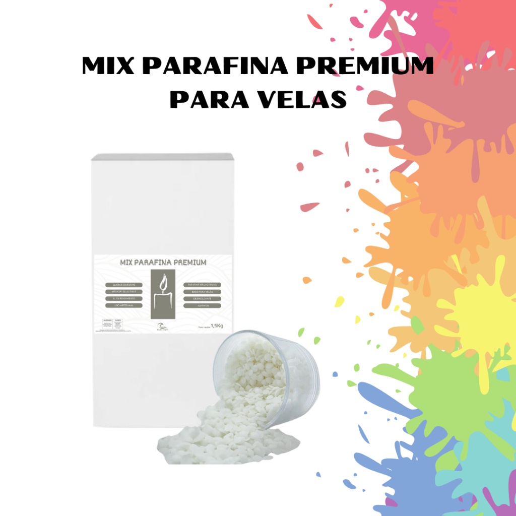 Mix Premium Parafina Macro 140/145 Para Velas Artesanato 1,5kg em Oferta na Shopee