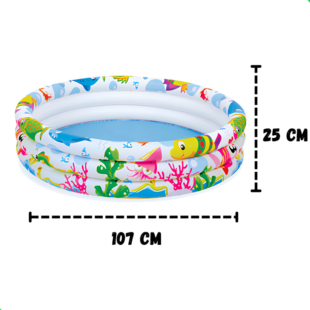 Piscina infantil inflável redonda criança 180 litros verão · foto 2