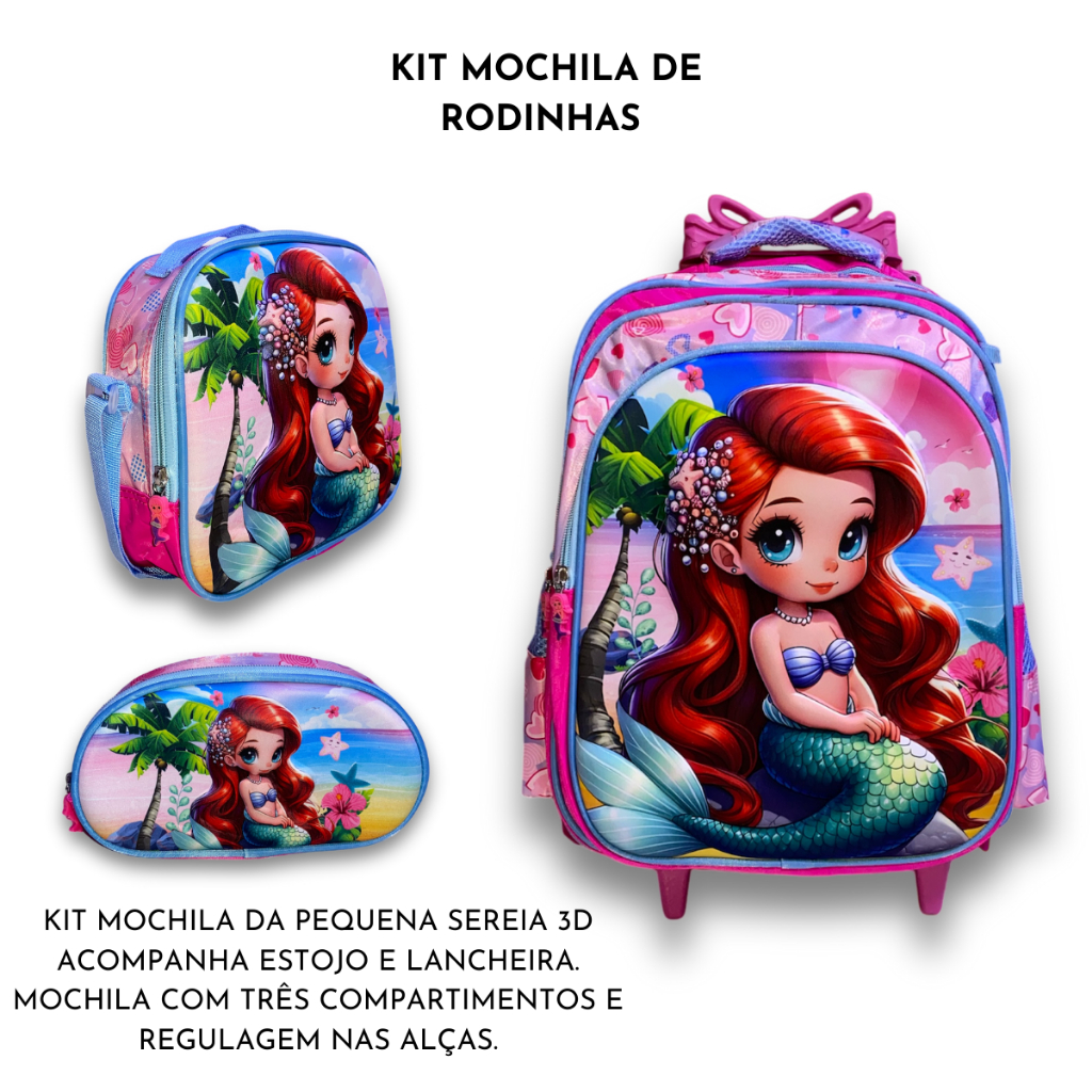 Mochila Sereia com Rodinhas: Onde Comprar | BuscaProdutos