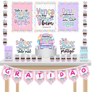 Kit Festa Fácil Kit Só Um Bolinho Salmos Versículos Bíblia Orações Mêsversário Aniversário Papel Fotográfico em Oferta na Shopee