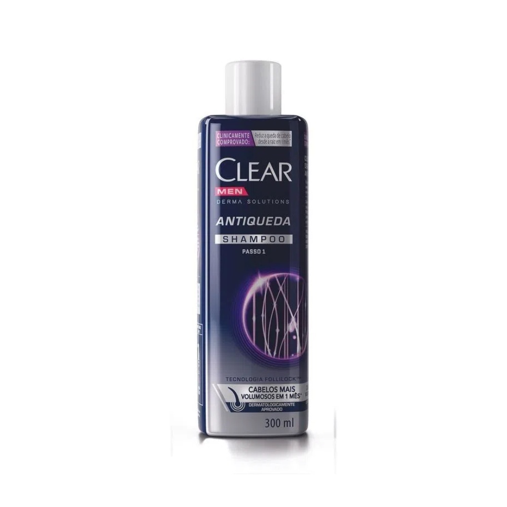 Shampoo Antiqueda Clear Men Derma Solutions 300ml