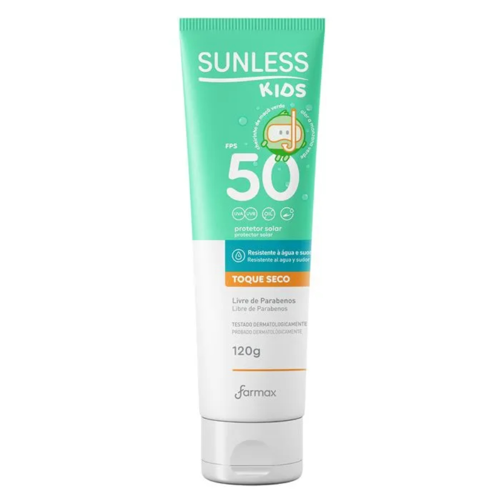 Sunless Kids FPS 50 120g | Protetor Solar Infantil UVA/UVB