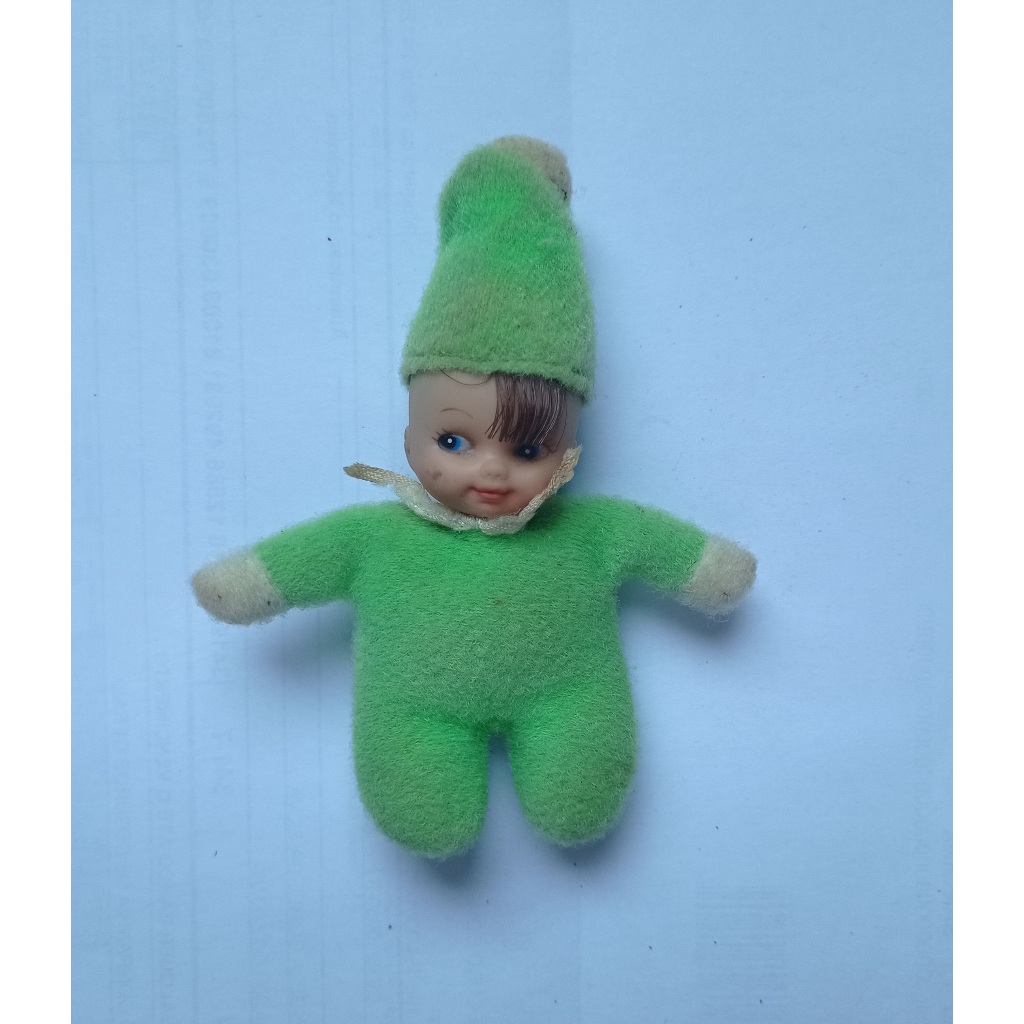 Boneco Fofolete - Verde - Troll / Estrela - Anos 70