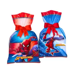 8~40 SACOLA SPIDER MAN HOMEM ARANHA FESTA LEMBRANCINHA REGINA (CHOCO)