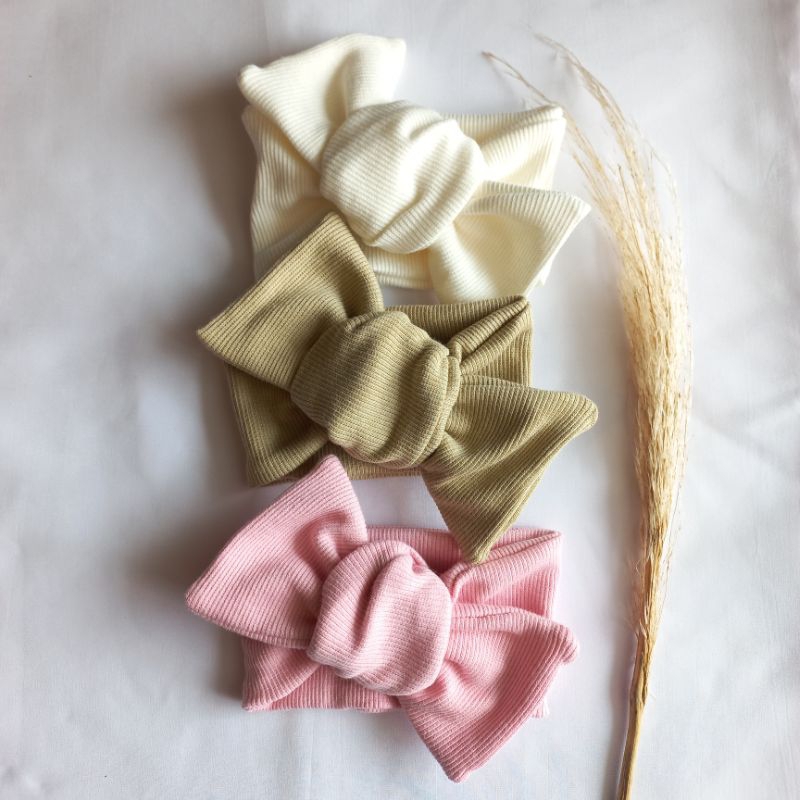 Kit 3 Faixa Turbante Bebê Ajustável Algodão Laço Maternidade Baby Tiara Infantil Recém-Nascido em Oferta na Shopee