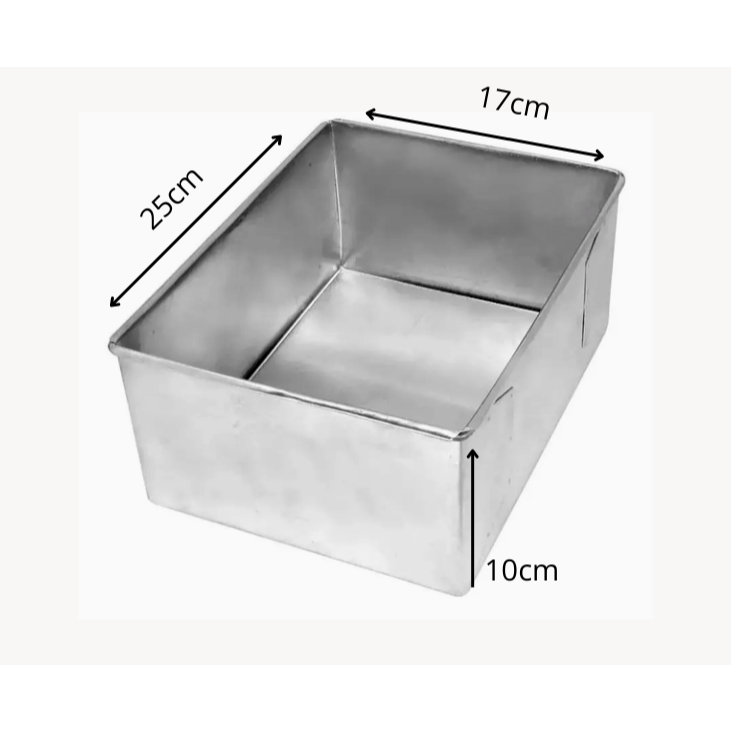 Forma Retangular 25x17x10 Fundo Fixo em Alumínio em Oferta na Shopee