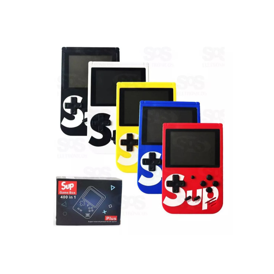 Sup Mini Game Retrô Com Adaptador Para Tv 400 In 1