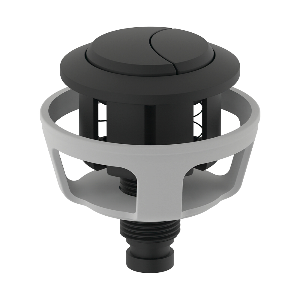Botão Acionador para mec. de caixa acoplada saída dual flush Black Fosco
