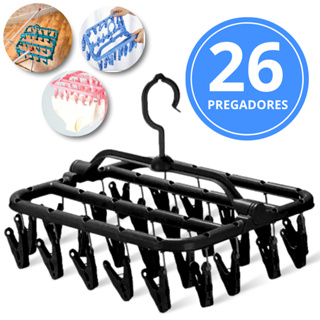 Varal Dobrável Calcinha Meia Cueca Peça Intima 28 Prendedores Varal Giratório Pendurável Apartamento em Oferta na Shopee