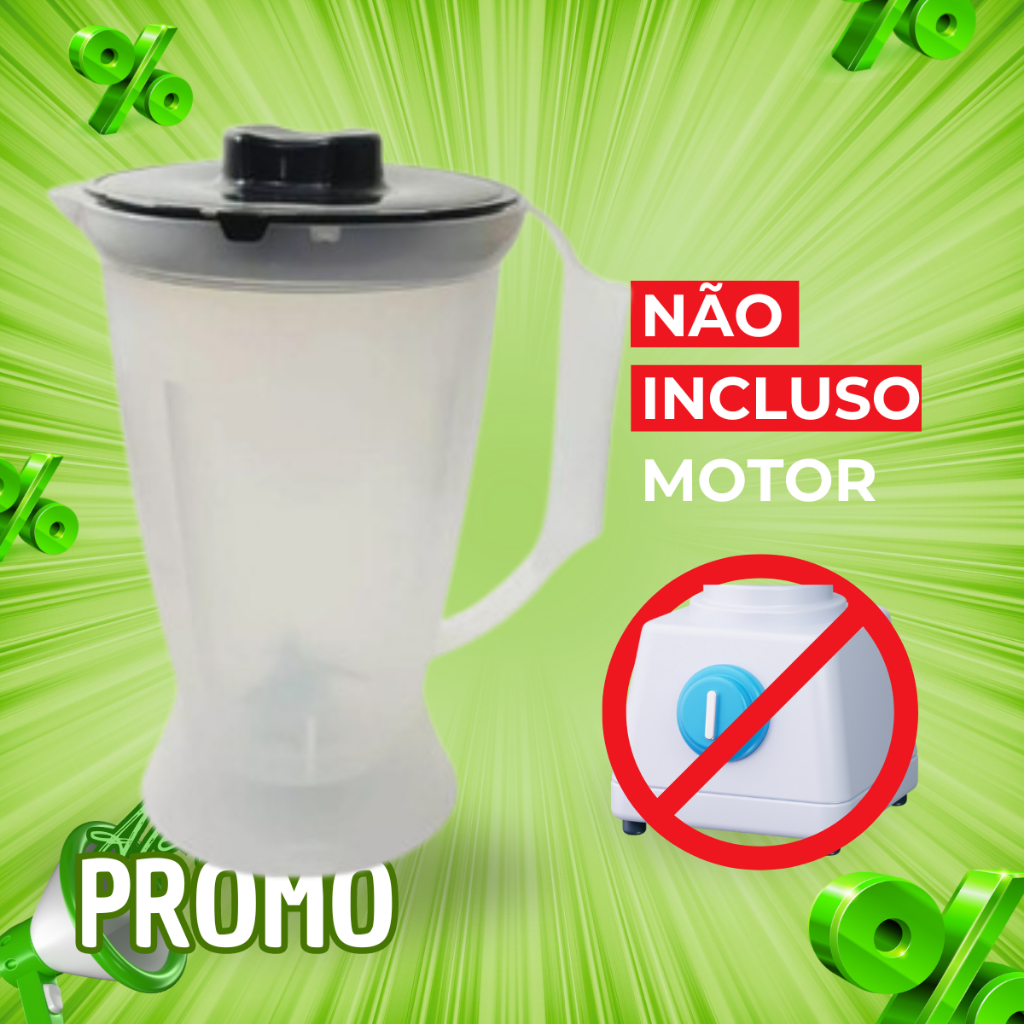 Copo Serve P/ Liquidificador Mallory Advance 5 Eletronic Supreme Eletronic Magnum Colors Translucido