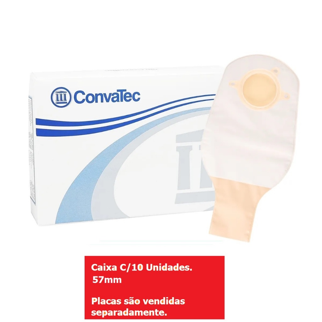 Caixa c/10 Bolsas De Colostomia 57mm Opacas SurfitPlus Convatec em Oferta na Shopee