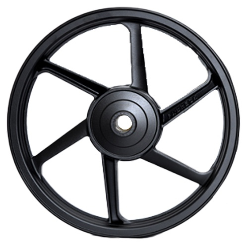 Roda Dianteira 6 Palitos Honda Biz 100 1998 a 2005 Freio a Tambor Aro 17 Preto Fabreck