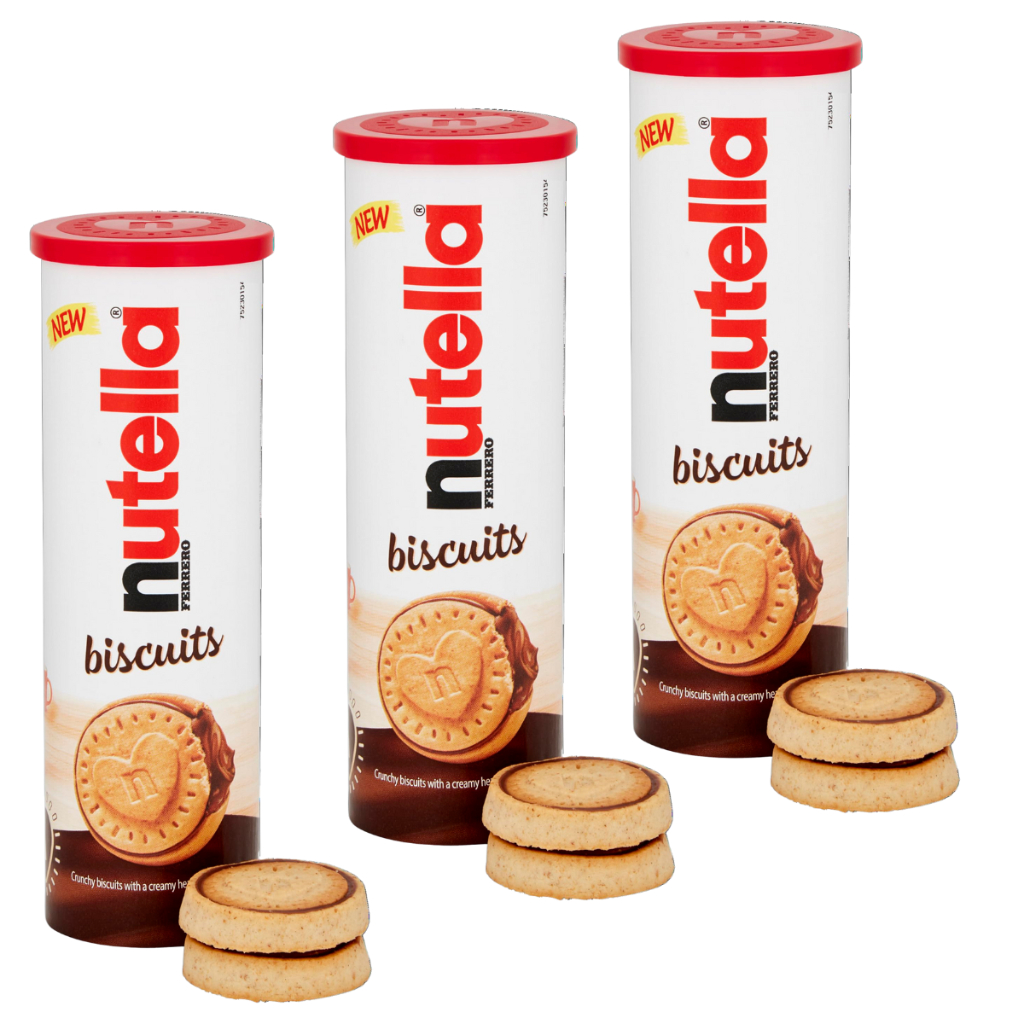 3 Biscoitos Nutella Biscuits Tubo 166g Importado Europa em Oferta na Shopee