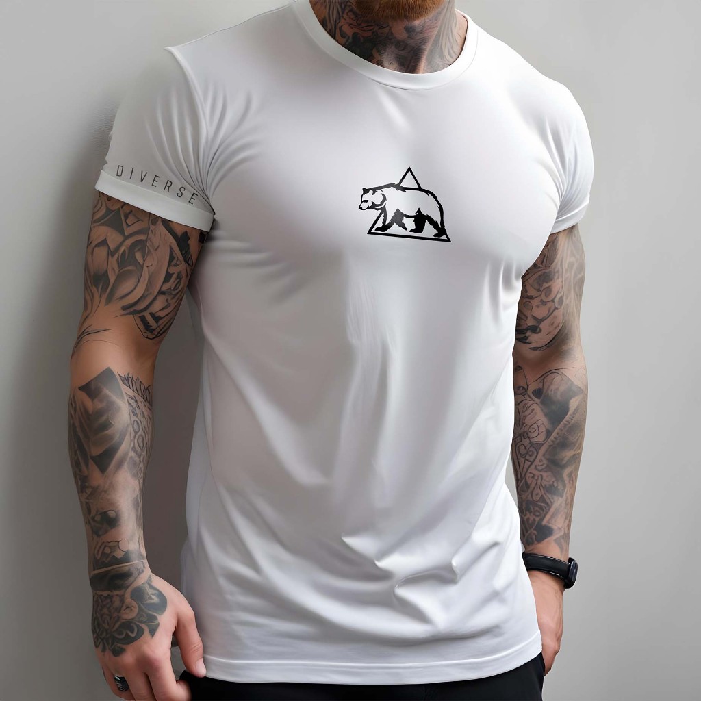 Camiseta T-Shirt Masculina DIVERSE ESTILOS Street Wear Camisa 100% Algodão Manfinity Plus Size