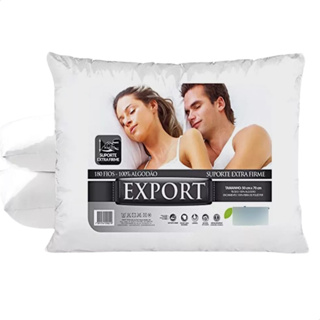 Travesseiro Suporte Extra Firme 100% Algodão Antialérgico Confortável 50x70cm Trisoft em Oferta na Shopee
