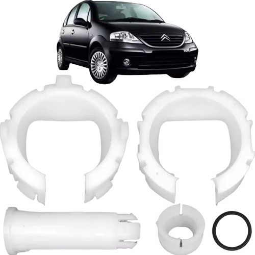 Detalhes do Kit Reparo Trambulador Bucha Alavanca Citroen C3 2001 A 2012