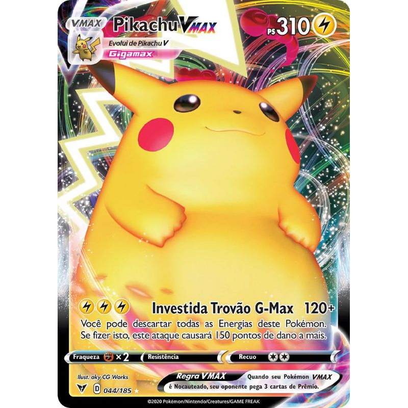 Carta Pokémon Pikachu Vmax Original Copag