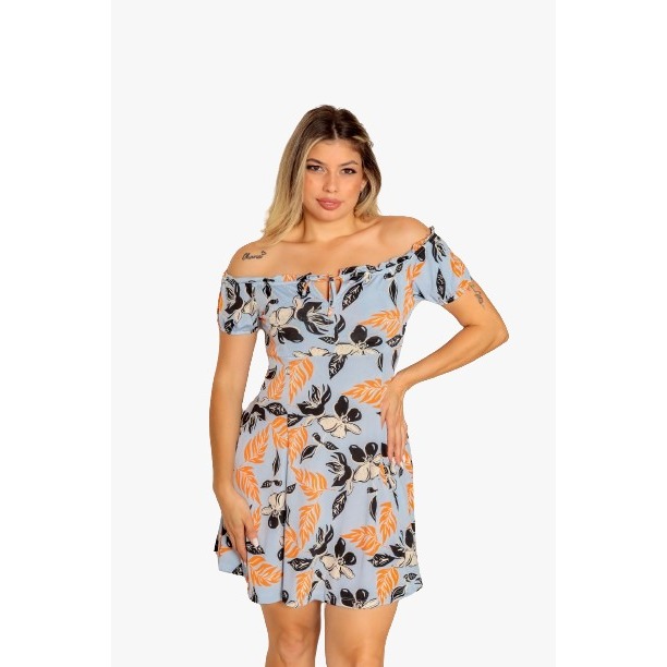 Vestido Plus Size Curto Moda Verão Feminino 15