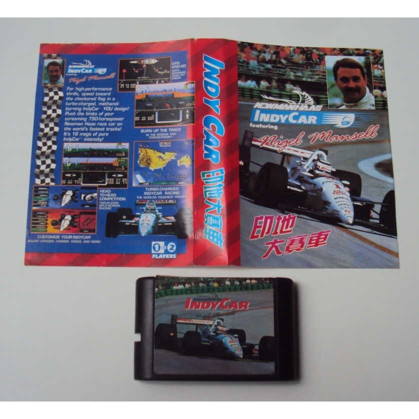 Newman Haas Indicar Featuring Nigel Mansell Para Mega Drive - Funcionando - Usado