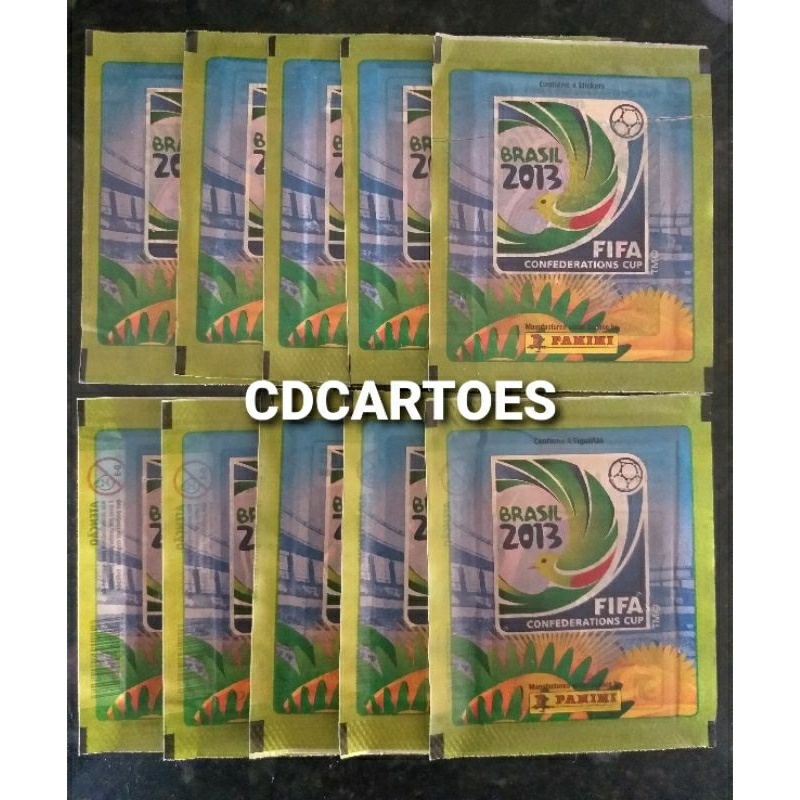 10 Envelopes Lacrados do Álbum Copa das Confederações Brasil 2013 - Panini
