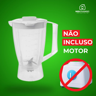 Copo Serve P/ Liquidificador Arno Optimix Tampa Branca Translucido em Oferta na Shopee