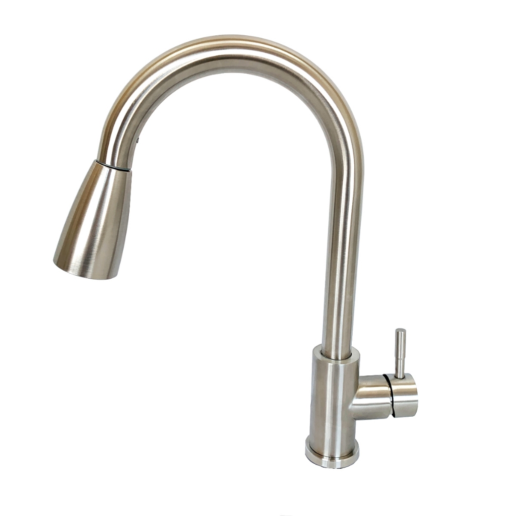 Torneira Para Pia De Cozinha Gourmet Clean Bancada Monocomando Escovada em Oferta na Shopee