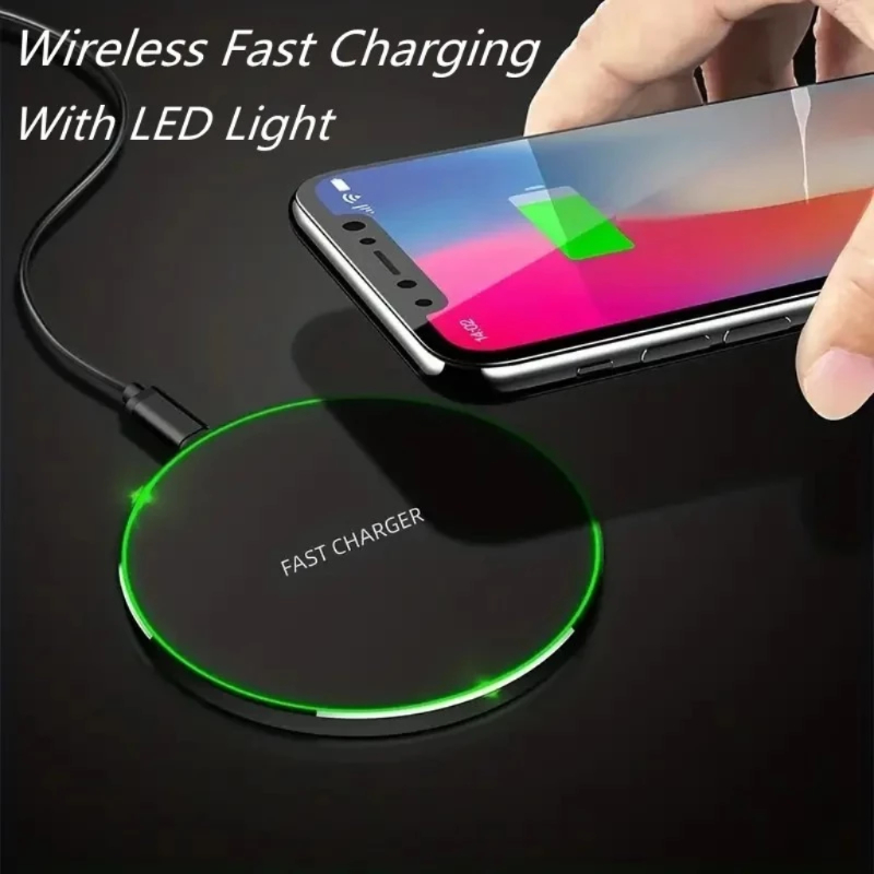 Pad de carregamento rápido de indução sem fio, Dock Station para iPhone 15, 14, 13, 12, X Pro Max, Samsung S23, S22. 30w