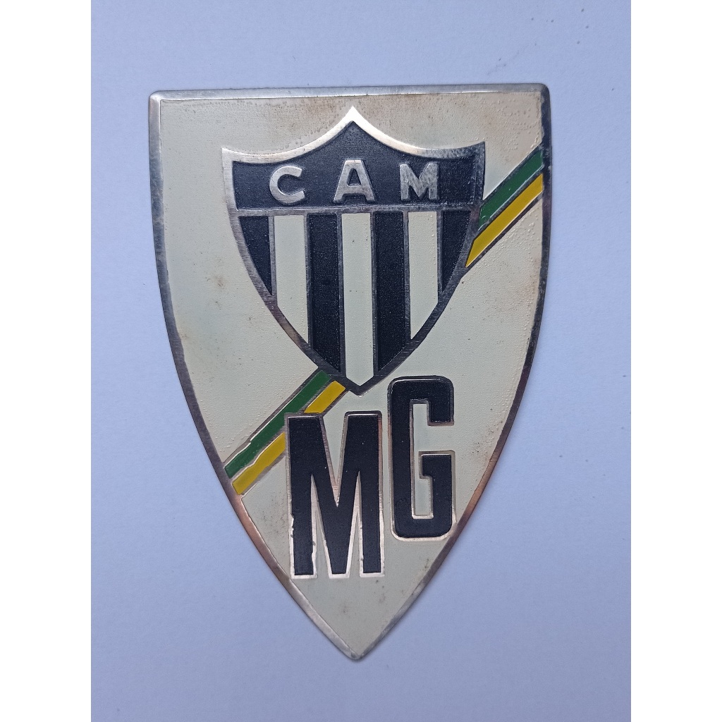 Placa de Metal - Distintivo Futebol - Atlético MG - Anos 60