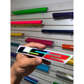 Adesivos LS2 holograficos com recorte eletronico em Oferta na Shopee